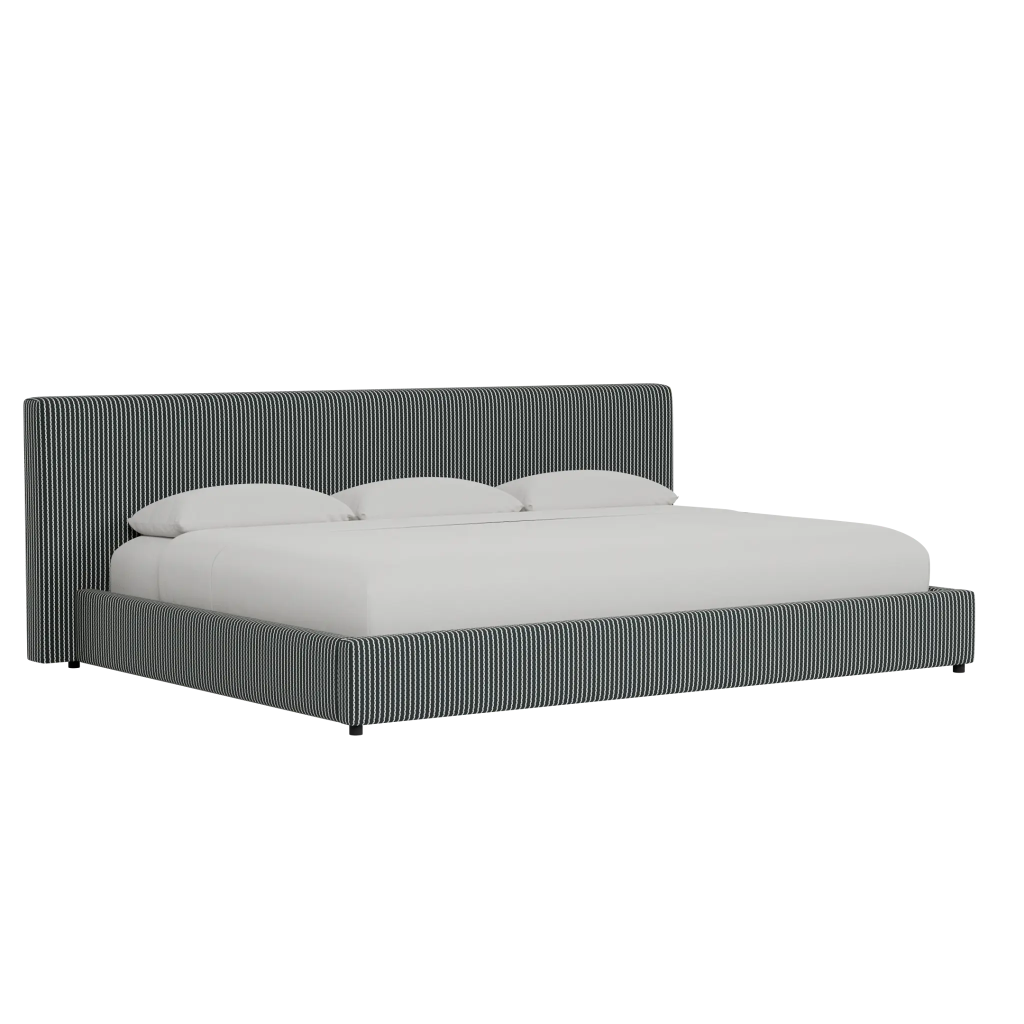Grayton Lucy Navy 44" Upholstered Platform Bed Grayton Lucy Navy 44" Upholstered Platform Bed