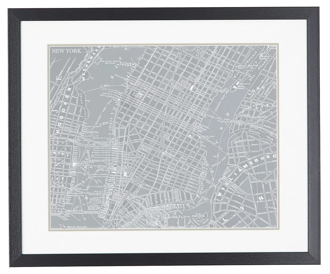 Design Gray Framed Wall Art