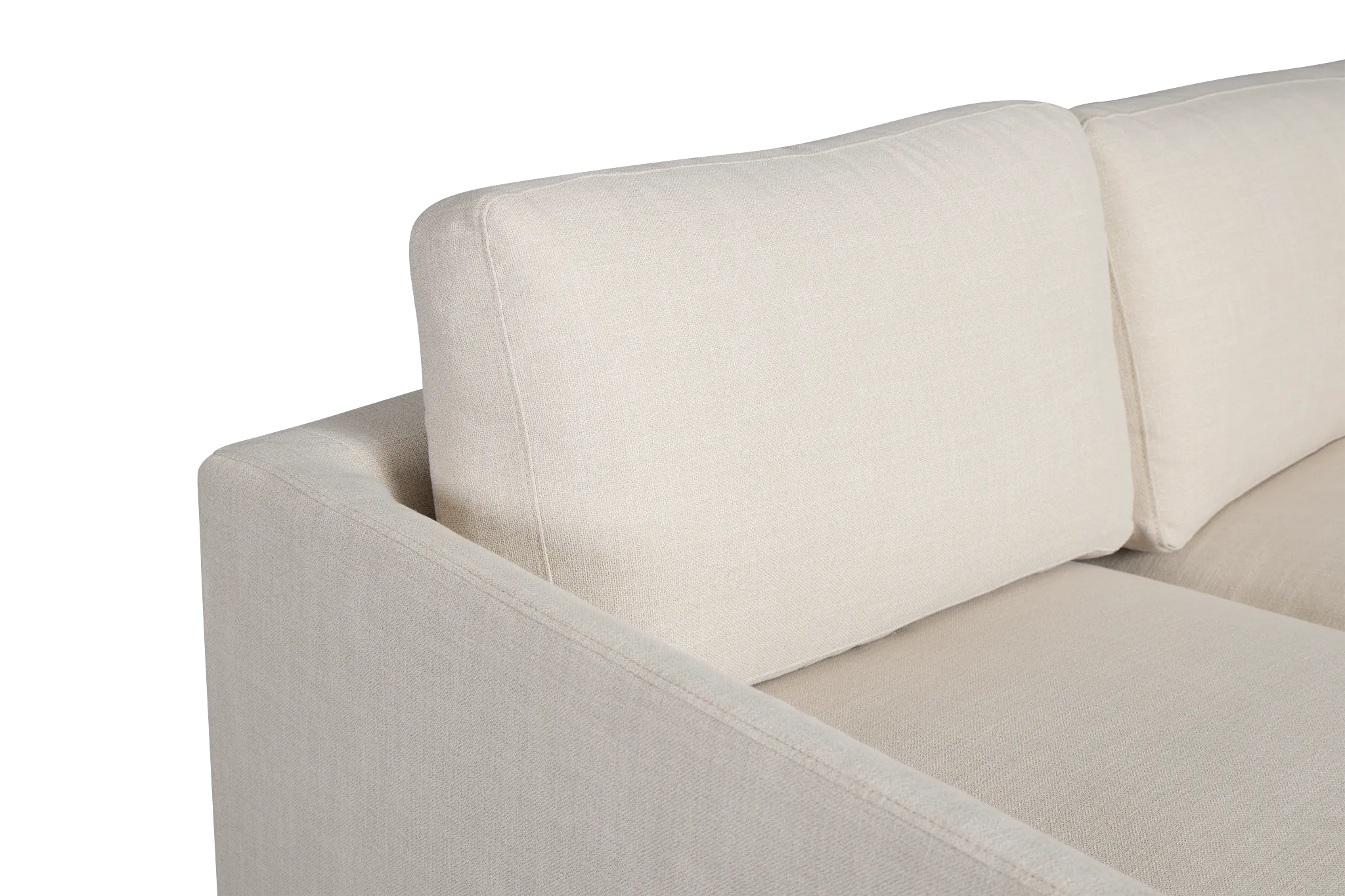 Willow Light Beige Fabric Medium Two-arm Sectional