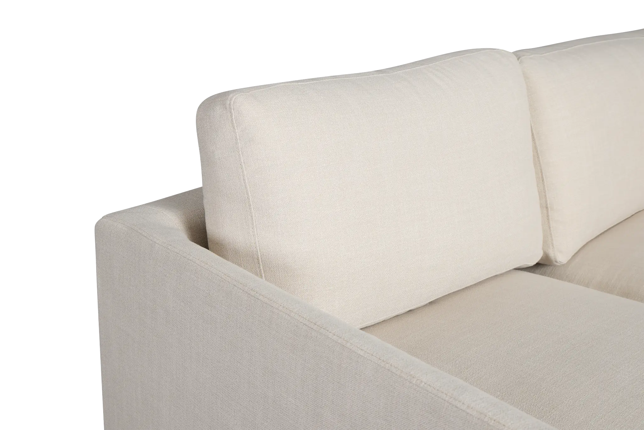 Willow Light Beige Fabric Medium Two-arm Sectional Willow Light Beige Fabric Medium Two-arm Sectional