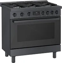 Bosch 800 Series Black 36" Dual Fuel Range