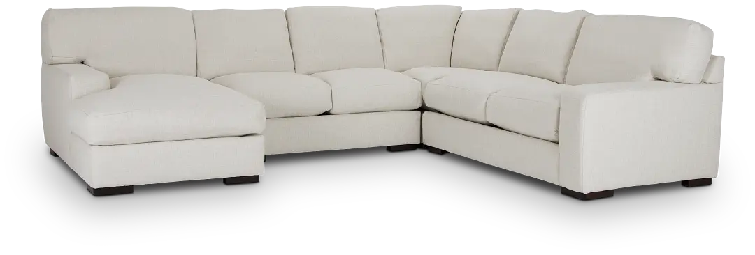 Veronica White Down Medium Left Chaise Sectional Veronica White Down Medium Left Chaise Sectional