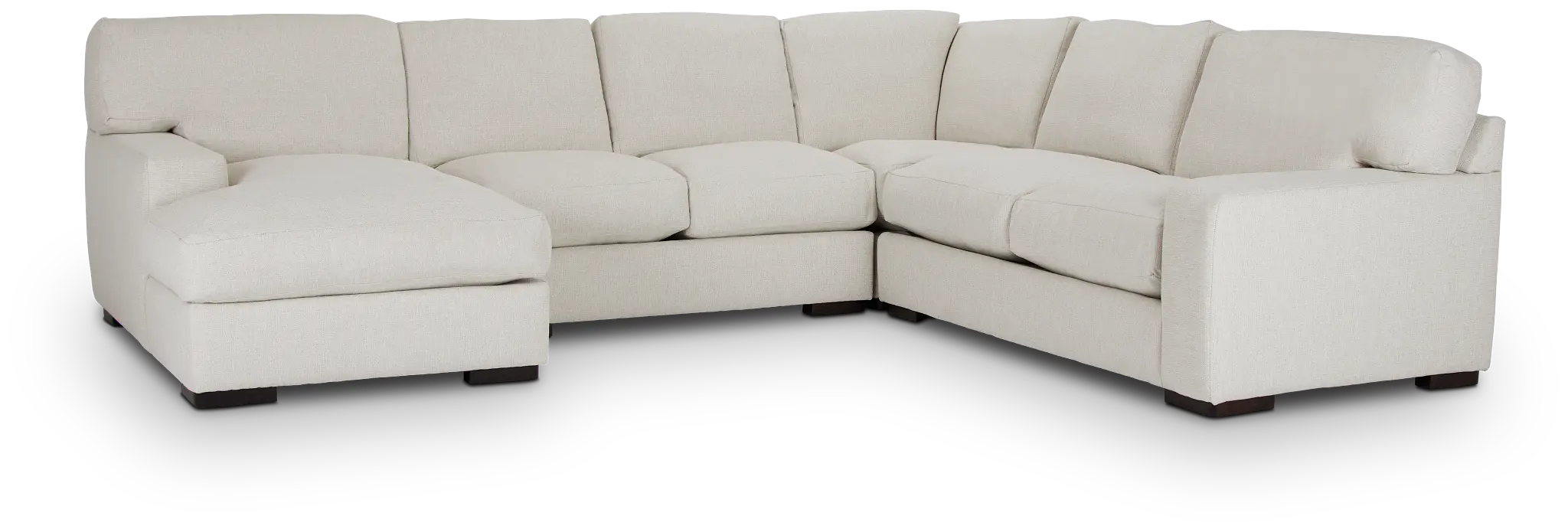 Veronica White Down Medium Left Chaise Sectional Veronica White Down Medium Left Chaise Sectional