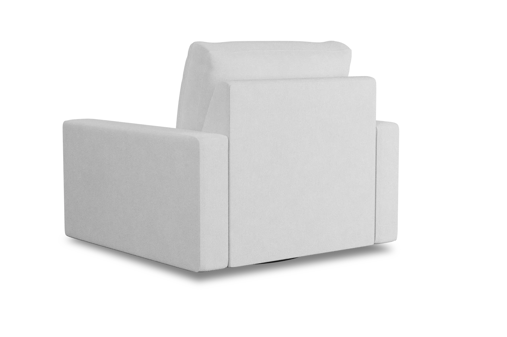 Edgewater Suave White Swivel Chair