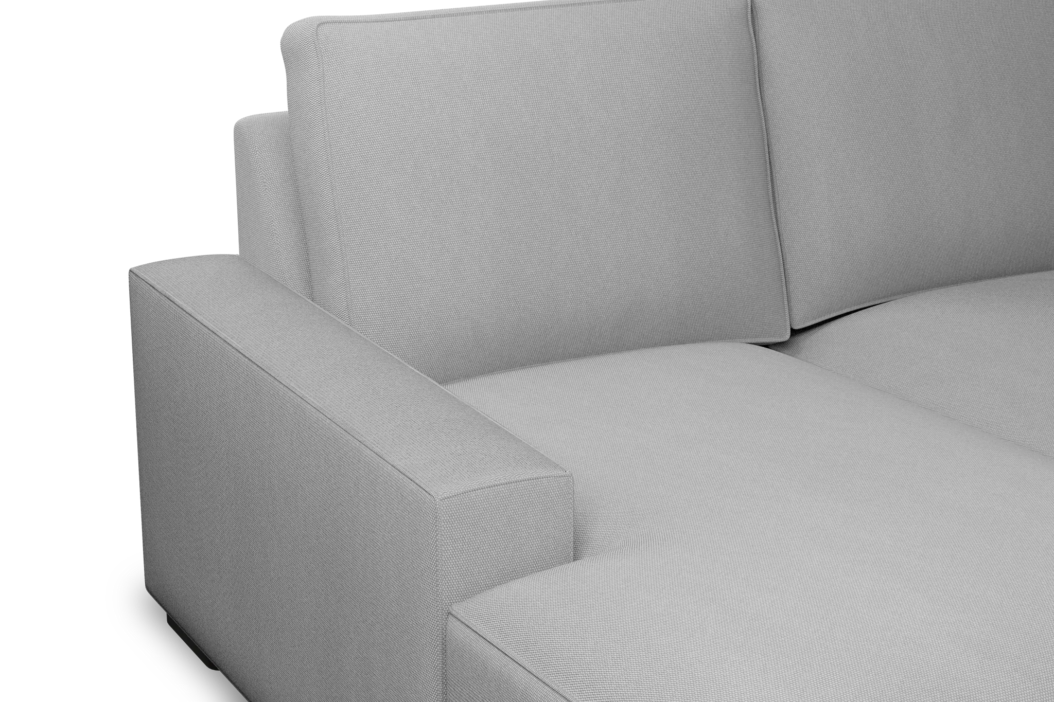 Edgewater Delray Light Gray Left Chaise Sectional