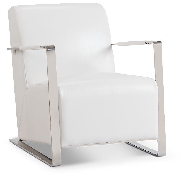 Lee White Uph Accent Chair (1)