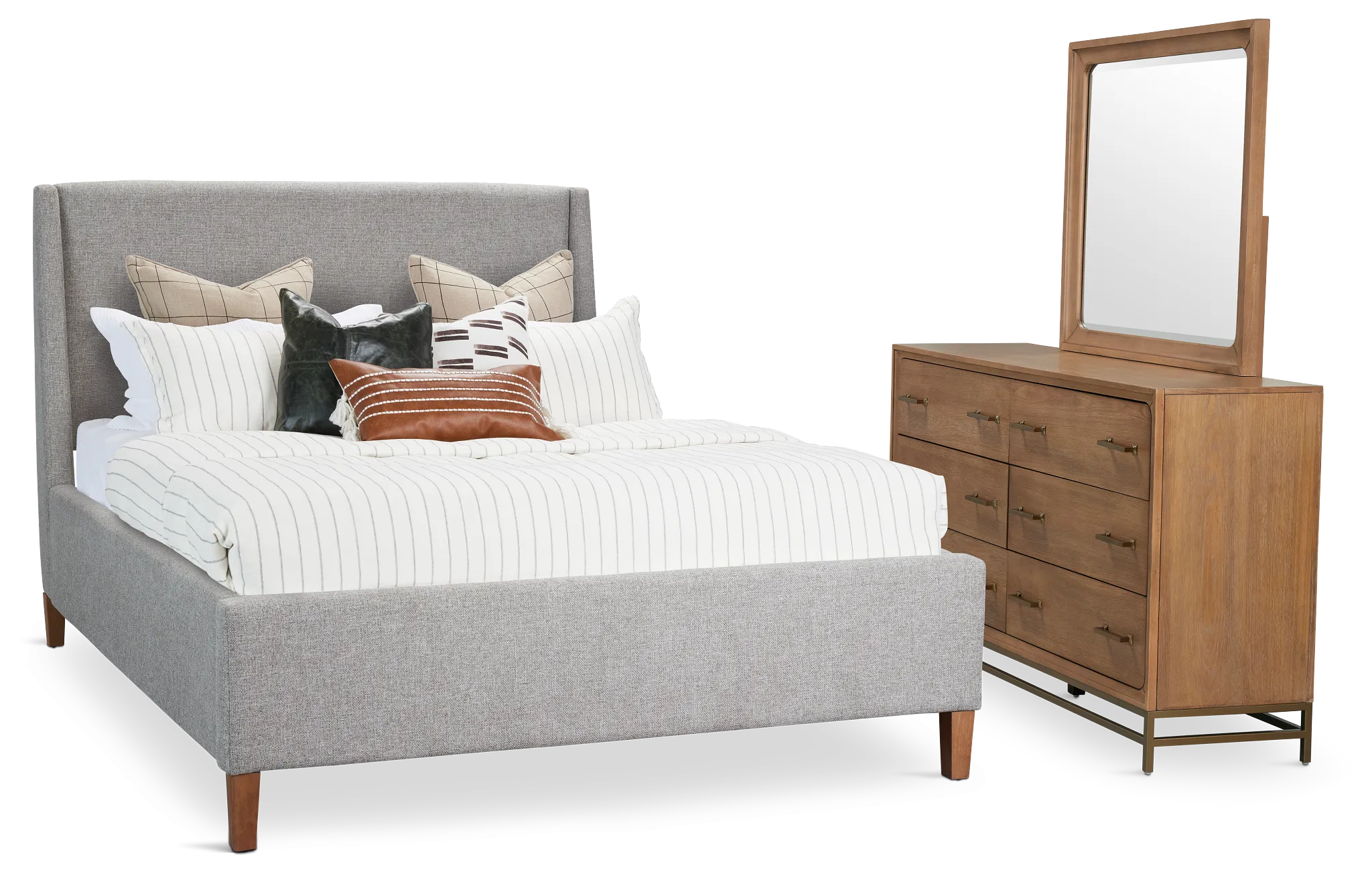 Provo Gray Uph Panel Bedroom