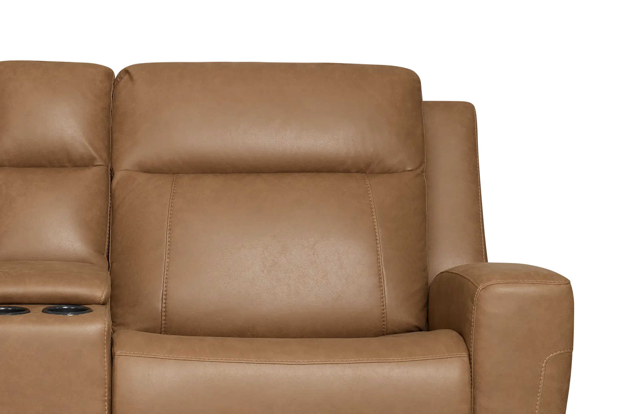 Colton Brown Micro Large Triple Power Reclining Two-arm Sectional Colton Brown Micro Large Triple Power Reclining Two-arm Sectional