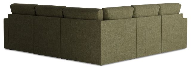 Citymod Green Fabric Small Two-arm Sectional