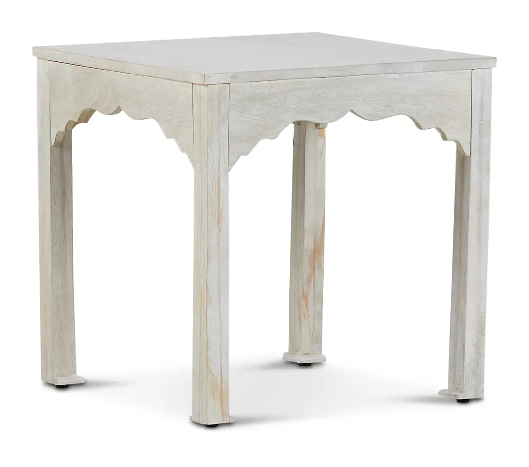 Stacey White Square End Table Stacey White Square End Table