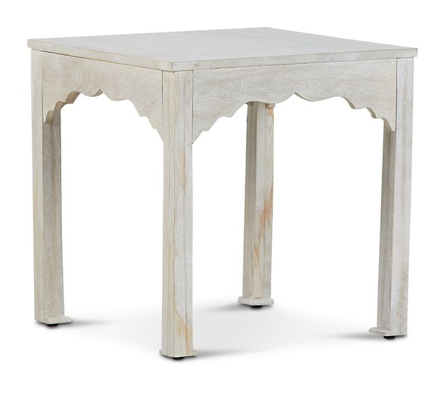 Stacey White Square End Table (2)