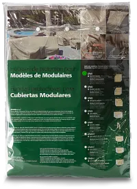 Khaki Left Modular End Piece Outdoor Cover