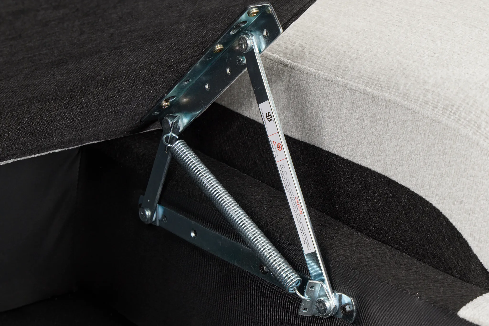 Everly Gray Fabric Medium Left Chaise Storage Sectional