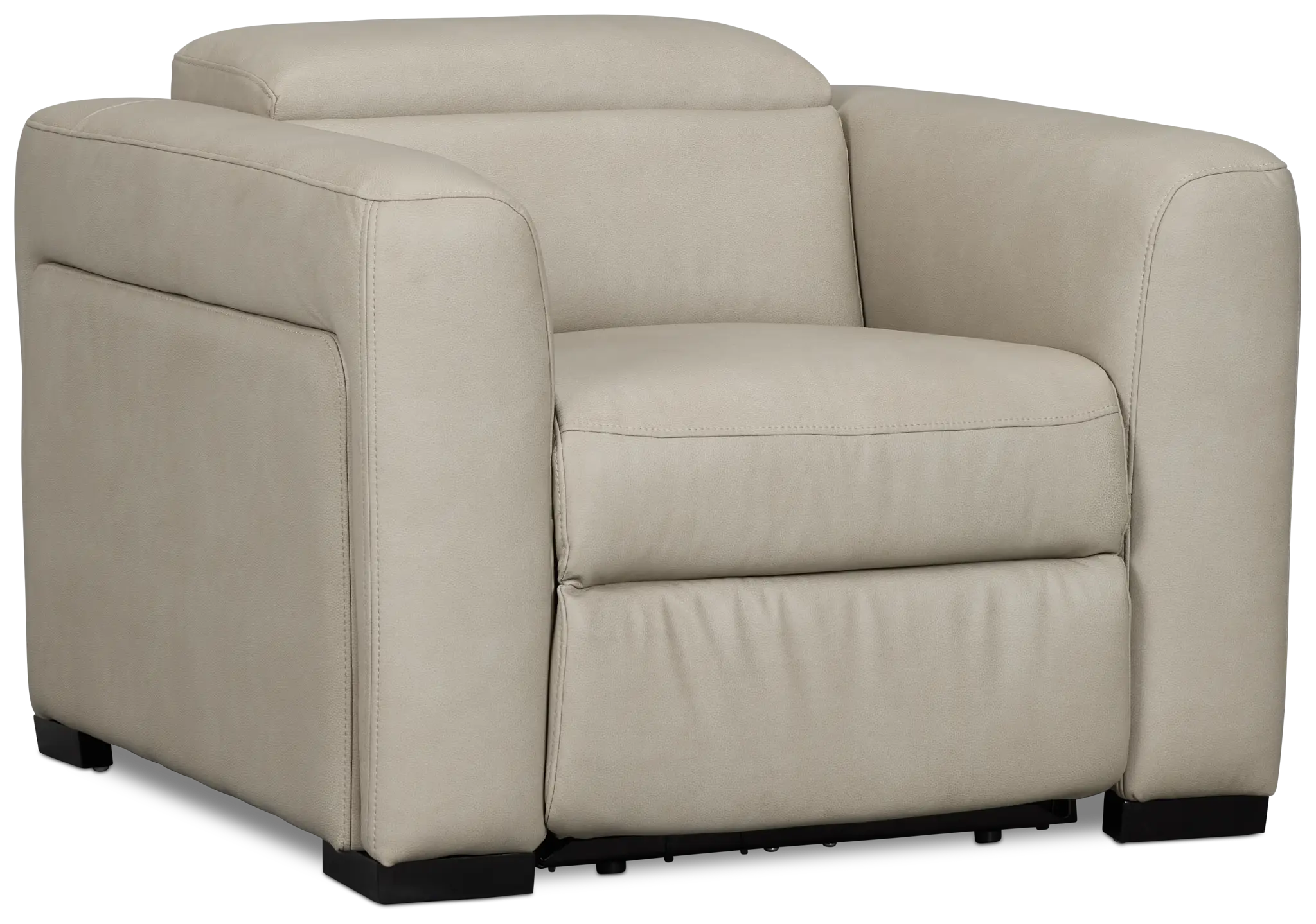 Melody Light Gray Micro Power Recliner Melody Light Gray Micro Power Recliner