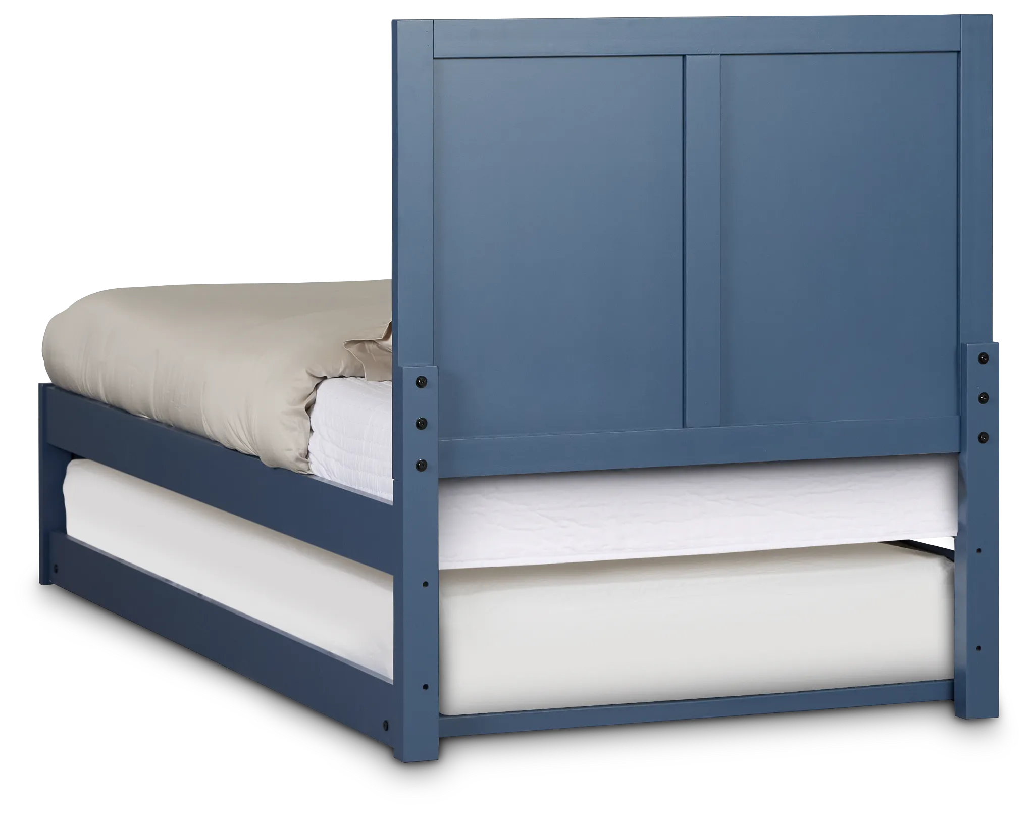 Charleston Dark Blue Panel Trundle Bed