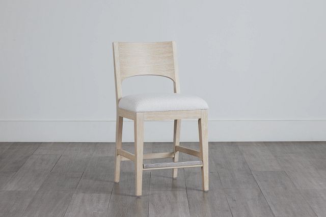 Costa Light Tone 24" Upholstered Barstool