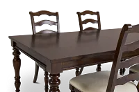 Savannah Dark Tone Rect Table & 4 Chairs