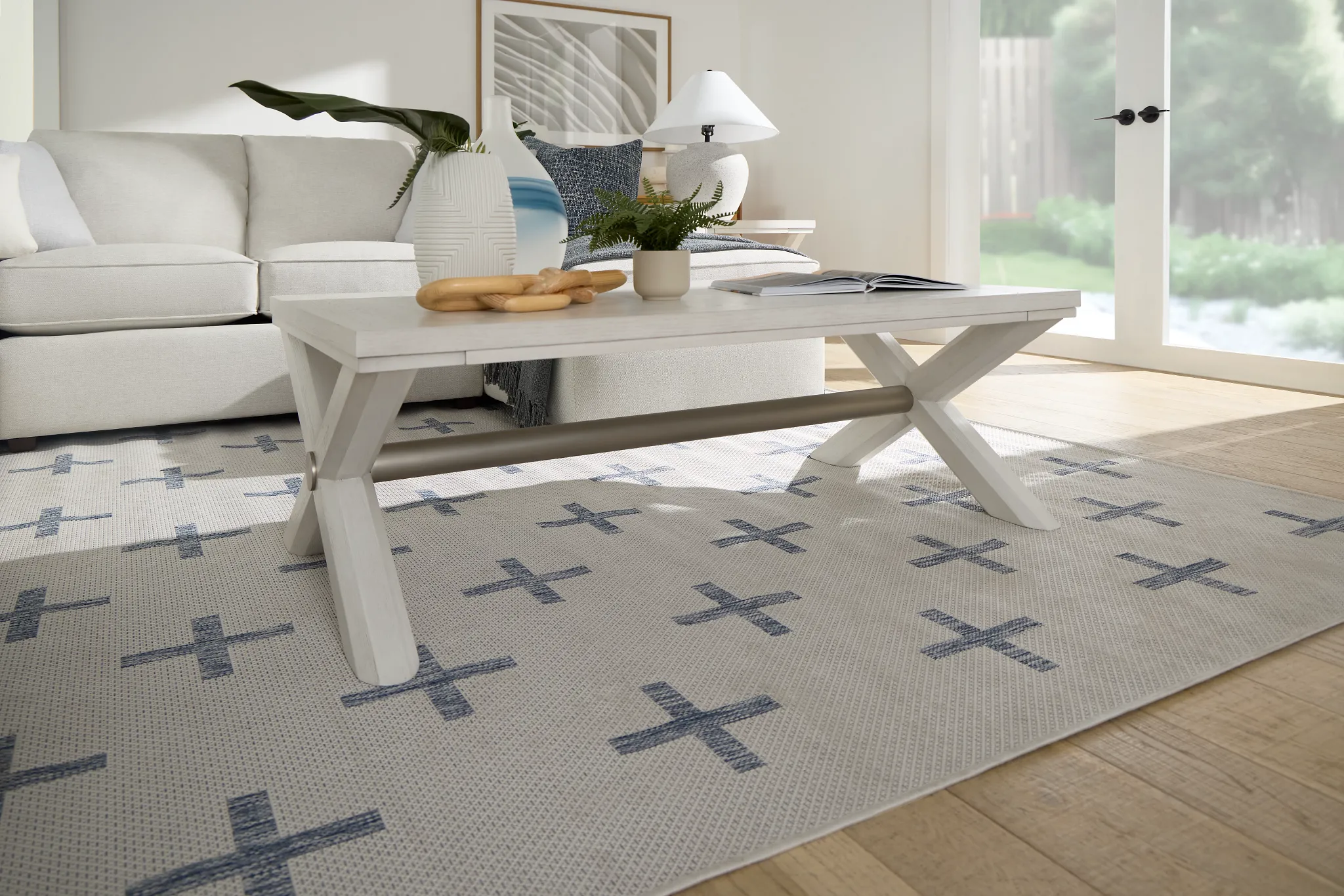 Brookside White Coffee Table