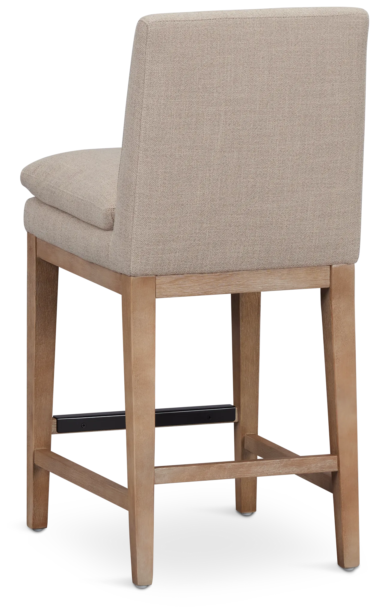 Willow Light Beige Fabric 24" Upholstered Barstool
