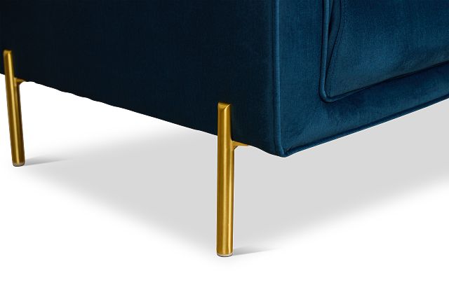 Bella Dark Blue Velvet Sofa