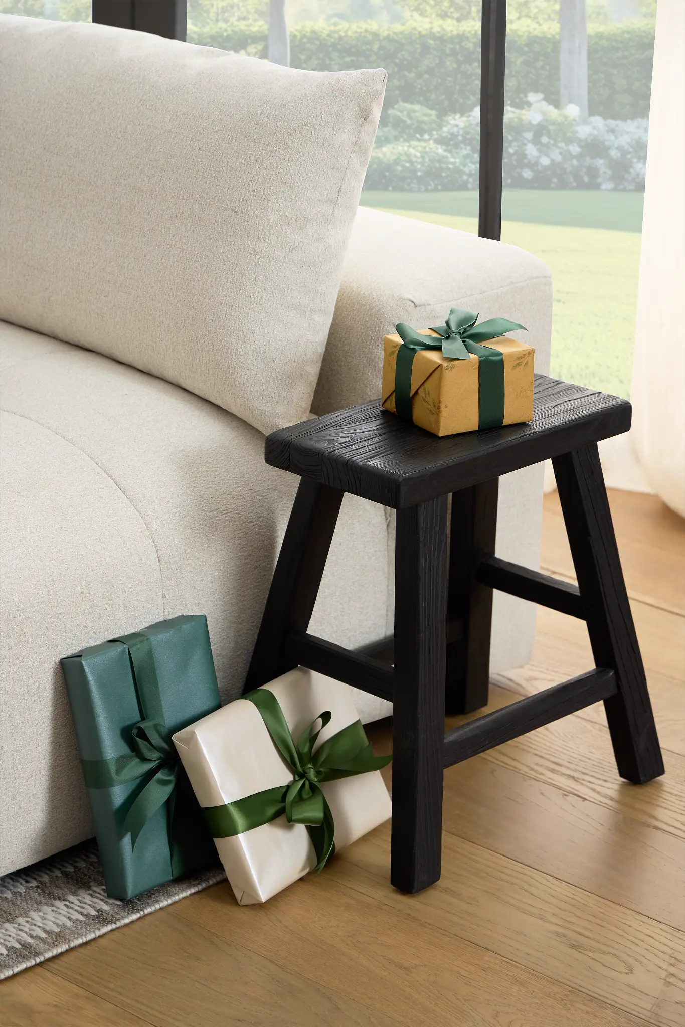 Demir Black Accent Stool Demir Black Accent Stool