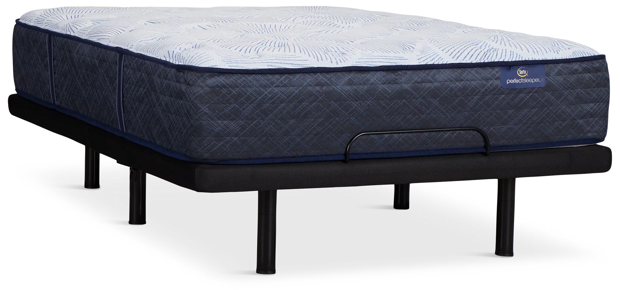Serta Perfect Sleeper Blue Lagoon Nights Plush Elite Adjustable Mattress Set