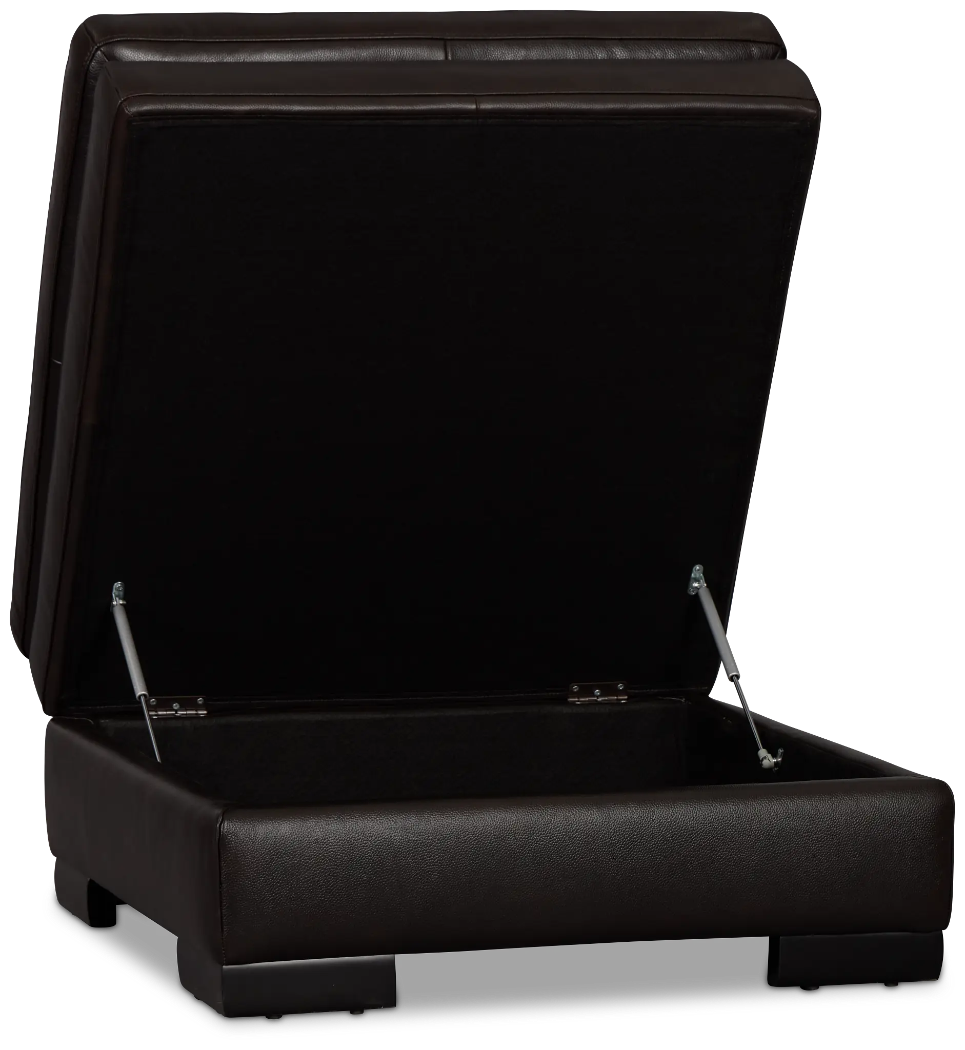 Braden Dark Brown Leather Storage Ottoman Braden Dark Brown Leather Storage Ottoman