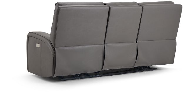 Rhett Gray Micro Power Reclining Sofa (5)
