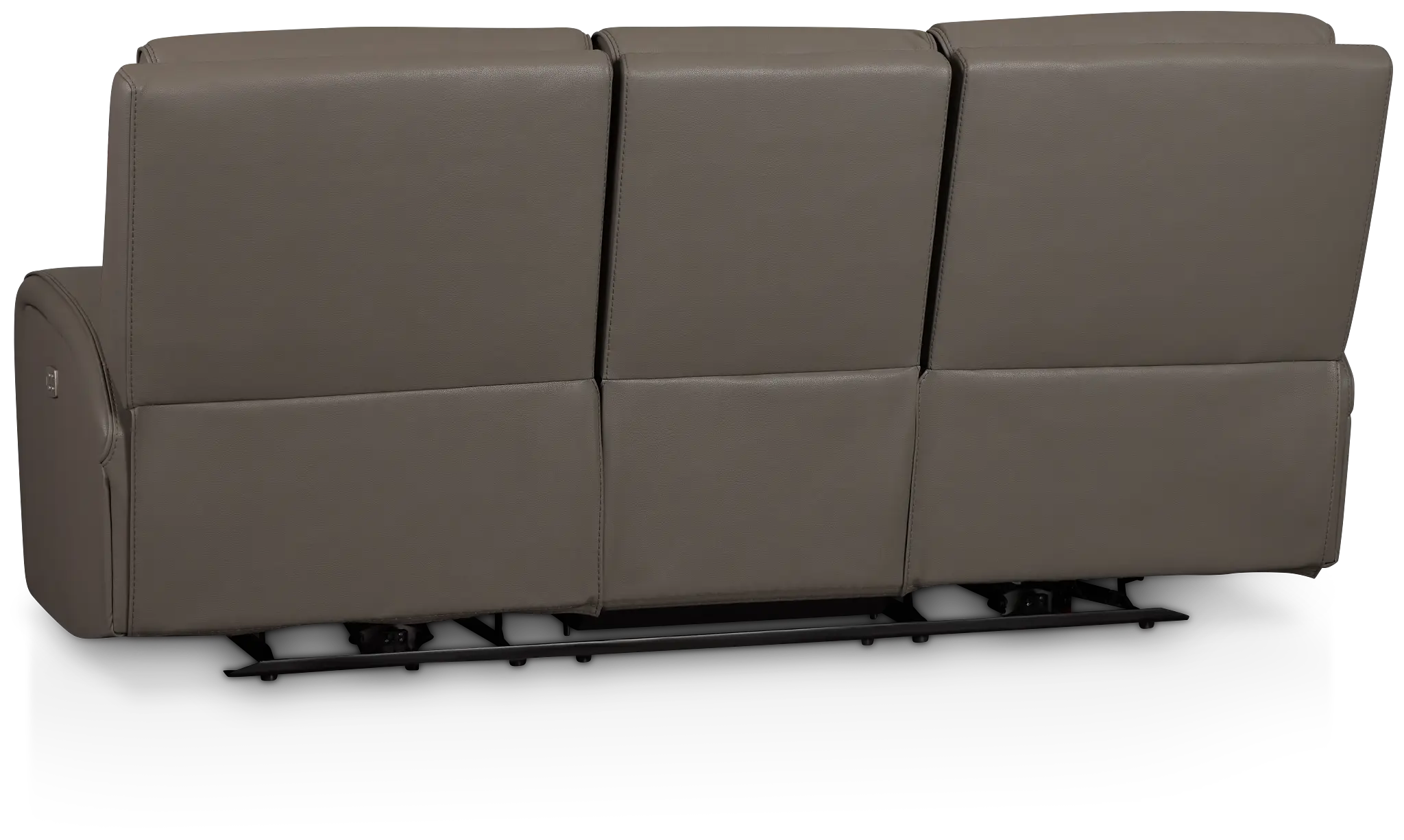 Rhett Gray Micro Power Reclining Sofa Rhett Gray Micro Power Reclining Sofa