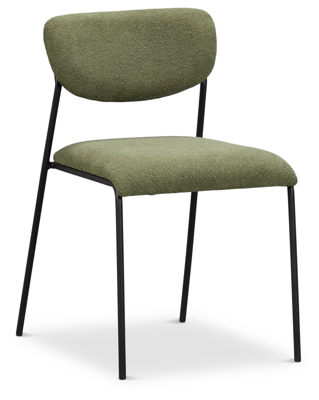 Lynden Green Metal Upholstered Side Chair