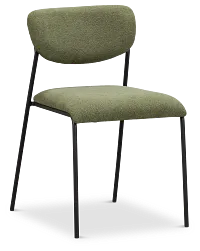 Lynden Green Metal Upholstered Side Chair