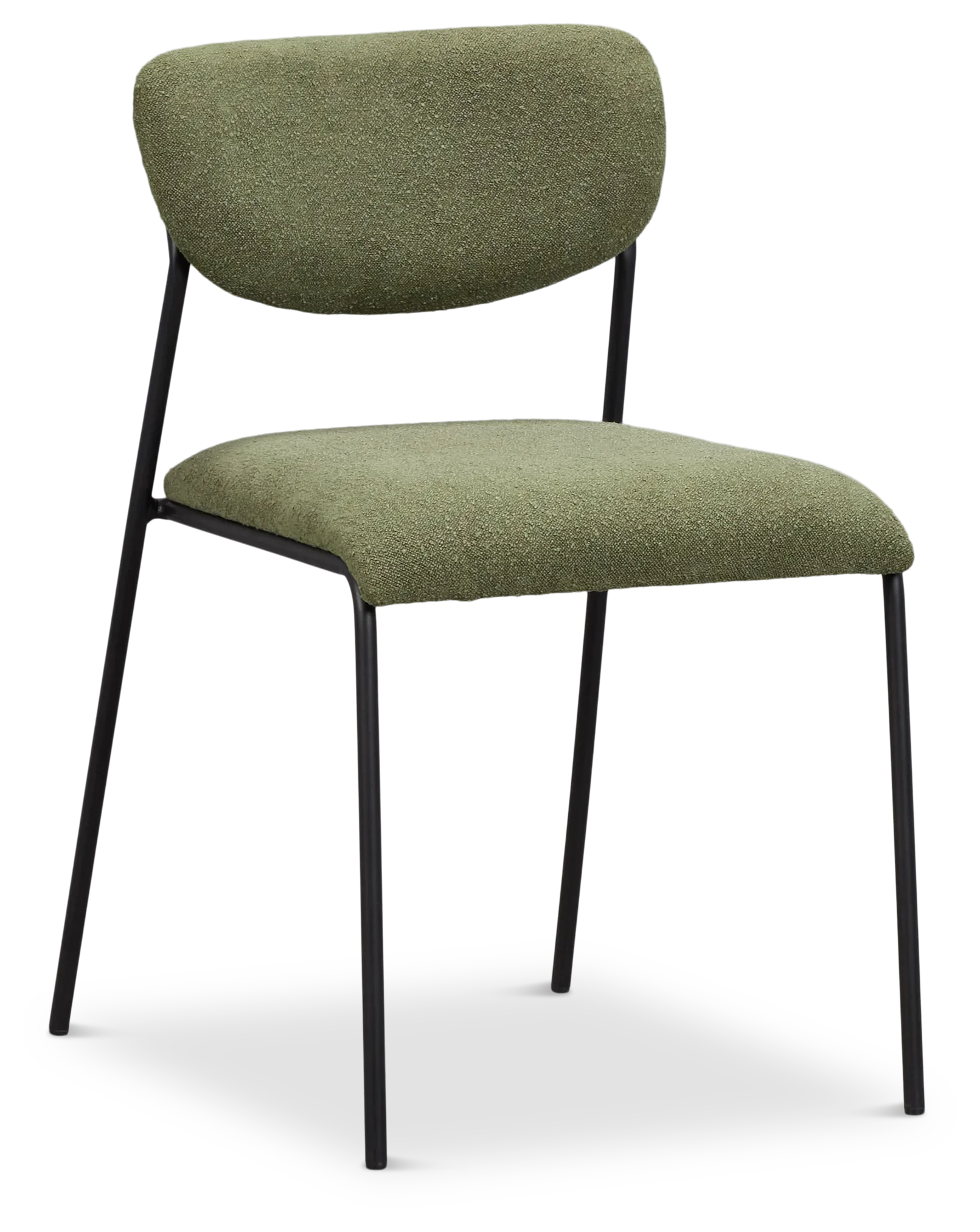Lynden Green Metal Upholstered Side Chair