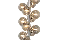 Stevie Silver Glass Floor Lamp