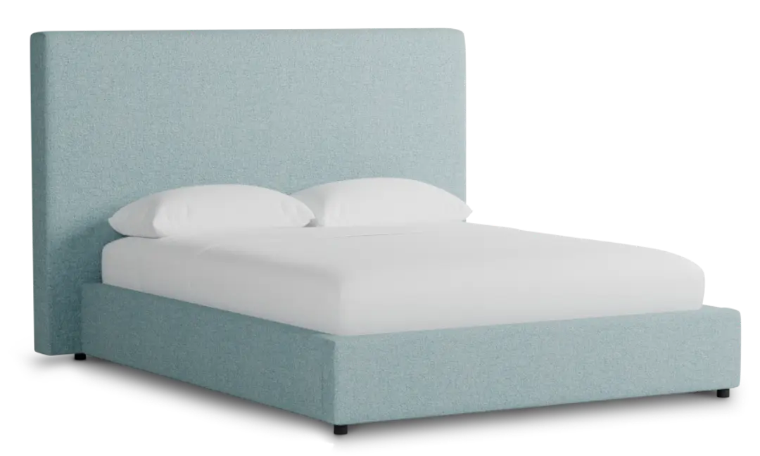 Grayton Elite Light Blue 54" Upholstered Platform Bed Grayton Elite Light Blue 54" Upholstered Platform Bed
