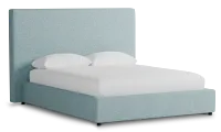 Grayton Elite Light Blue 54" Upholstered Platform Bed