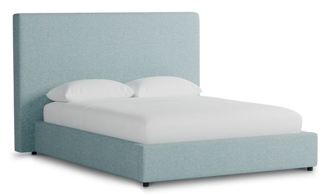 Grayton Elite Light Blue 54" Upholstered Platform Bed