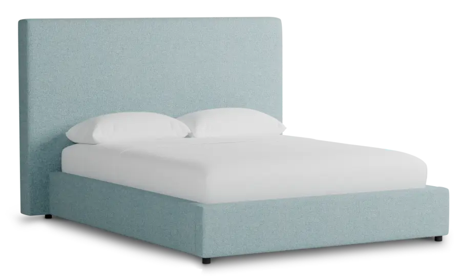 Grayton Elite Light Blue 54" Upholstered Platform Bed Grayton Elite Light Blue 54" Upholstered Platform Bed