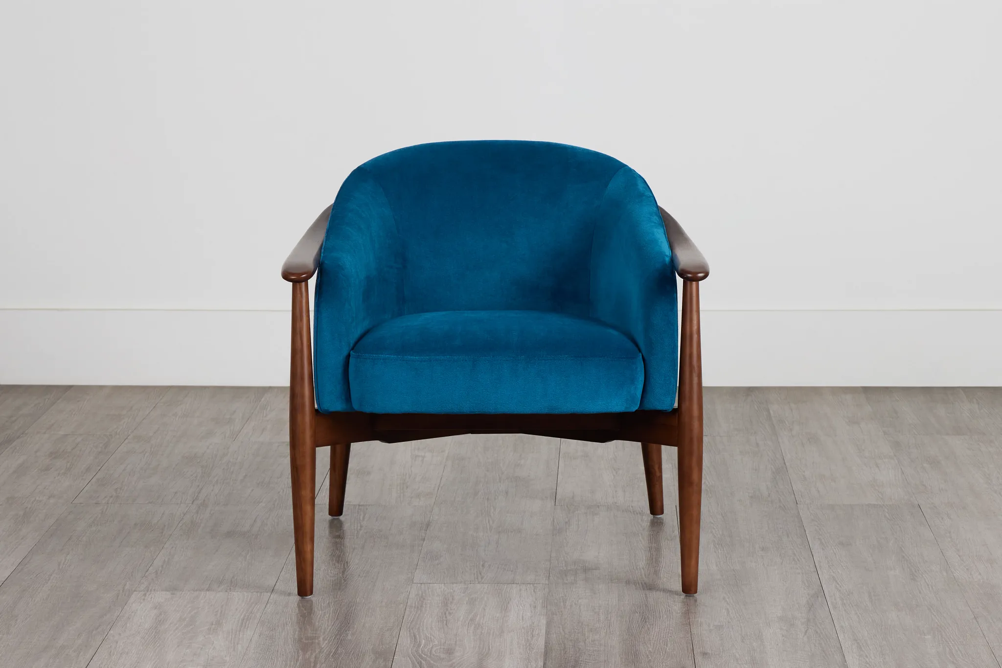 Nova Blue Velvet Accent Chair