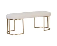Mindi Light Beige Uph Bench
