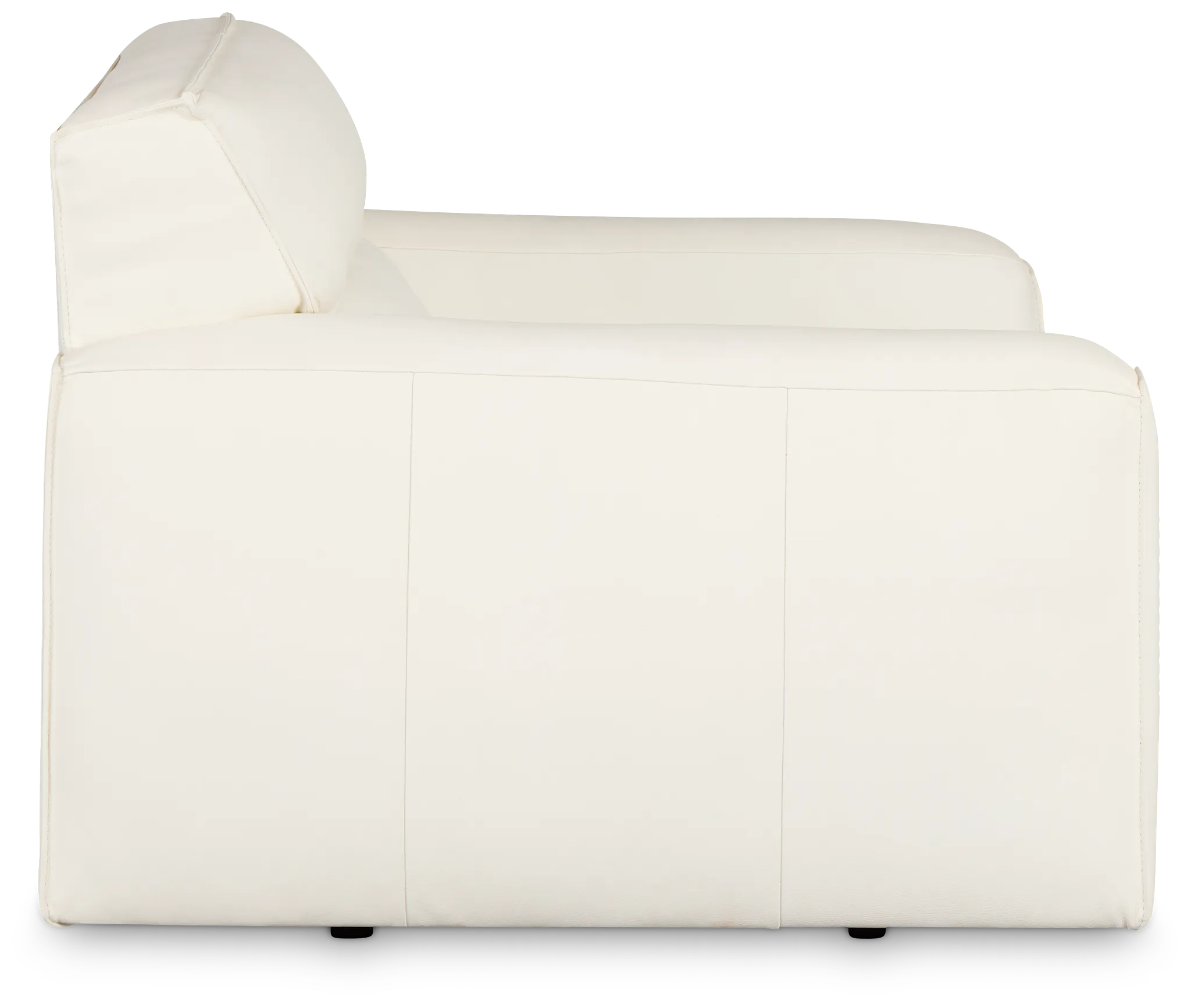 Blanca White Leather Swivel Chair