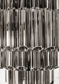 Camryn Black Glass Chandelier