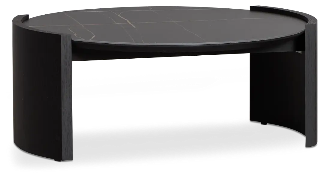 Nomad Black Ceramic Round Coffee Table Nomad Black Ceramic Round Coffee Table