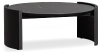 Nomad Black Ceramic Round Coffee Table