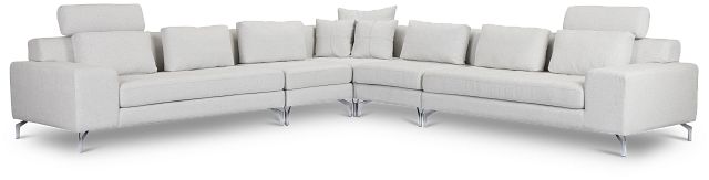 Onyx Light Gray Fabric Large Two-arm Sectional