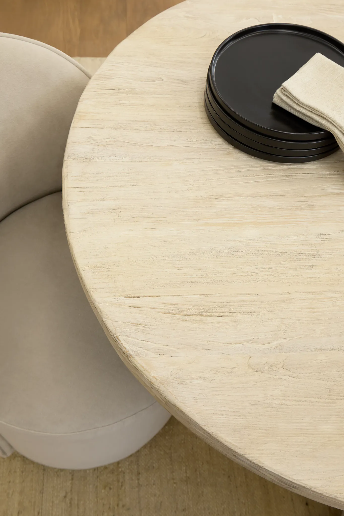 Clayton Light Tone Oval Table