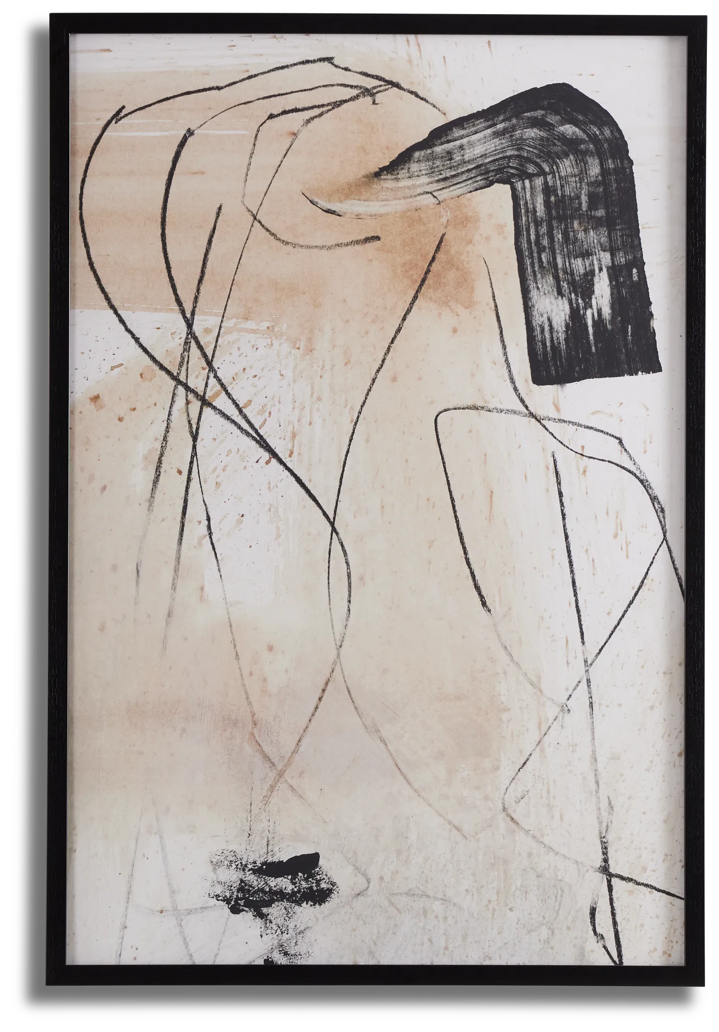 Cellas Beige Framed Wall Art