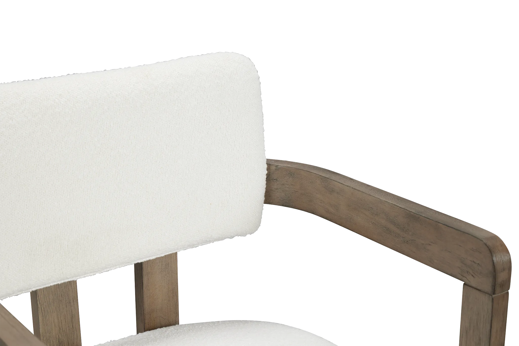 Alden Gray Round Upholstered Arm Chair