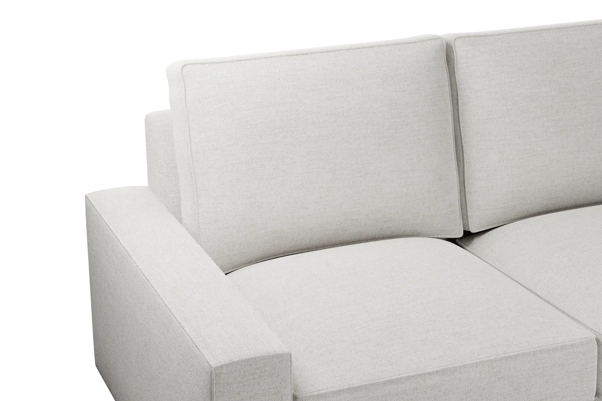 Edgewater Maguire Ivory Small Two-arm Sectional Edgewater Maguire Ivory Small Two-arm Sectional