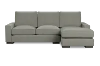 Edgewater Delray Pewter Right Chaise Sectional