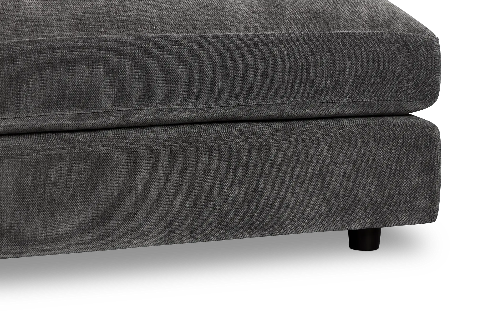 Lounge Dark Gray Fabric Ottoman Lounge Dark Gray Fabric Ottoman